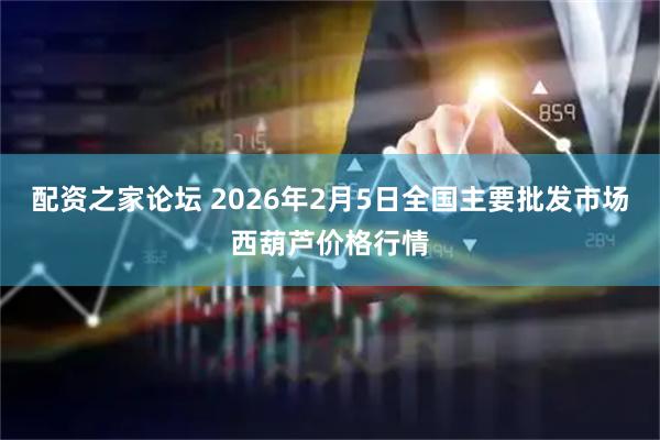 配资之家论坛 2026年2月5日全国主要批发市场西葫芦价格行情