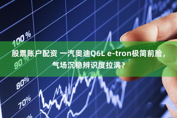 股票账户配资 一汽奥迪Q6L e-tron极简前脸，气场沉稳辨识度拉满？